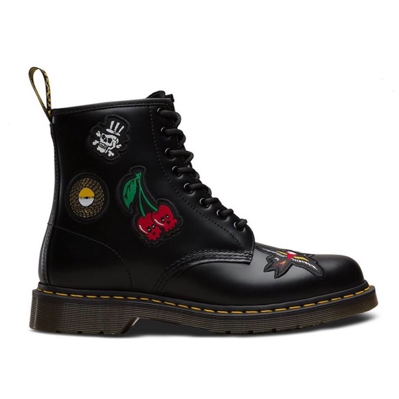 dr martens patch boots